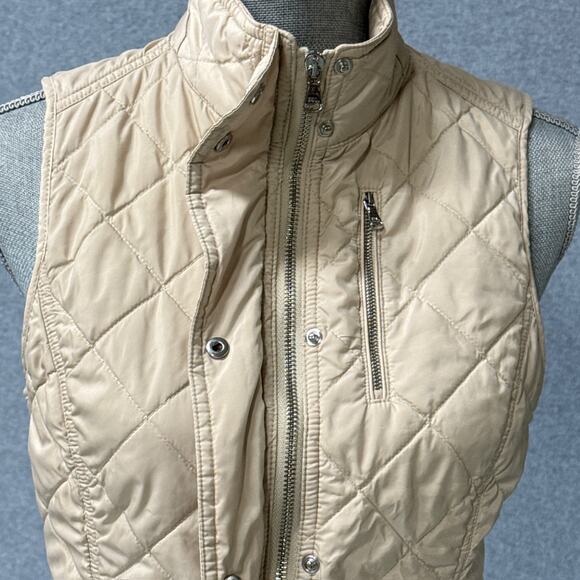 Polo Golf Ralph Lauren Beige Sleeveless Quilted Lightweight Vest Women's Small - Picture 5 of 16